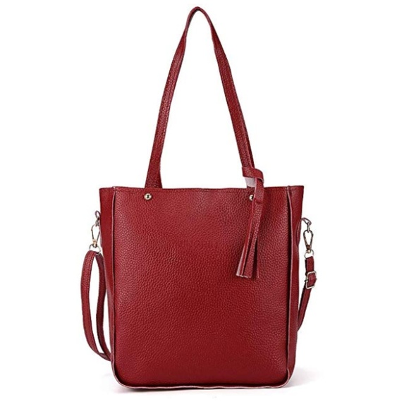 ONE LEFT NWT Camel Tan Pebbled Leather Travel Set - Picture 3 of 8